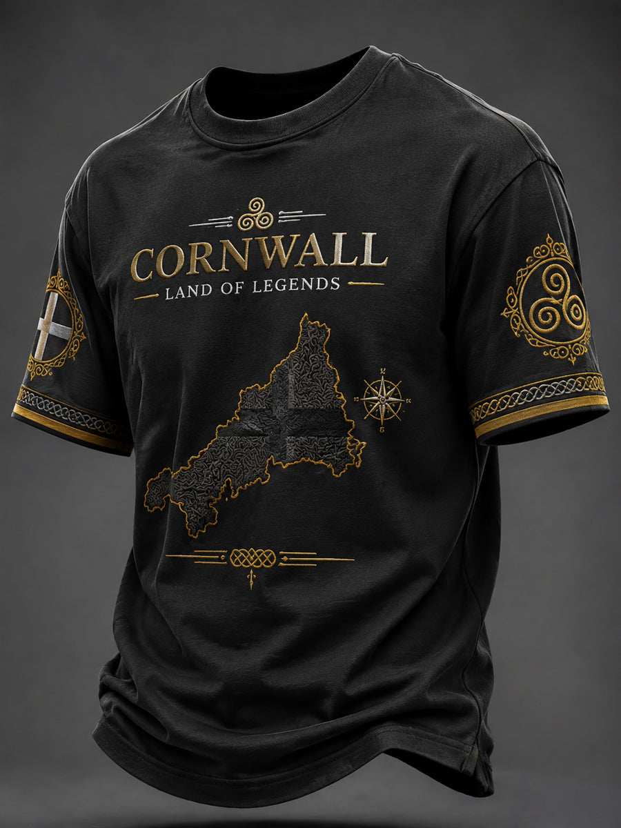 Men's Cornish Celtic-style Printed T-shirt
