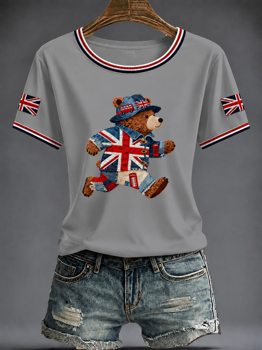 Women's British Printed T-shirt