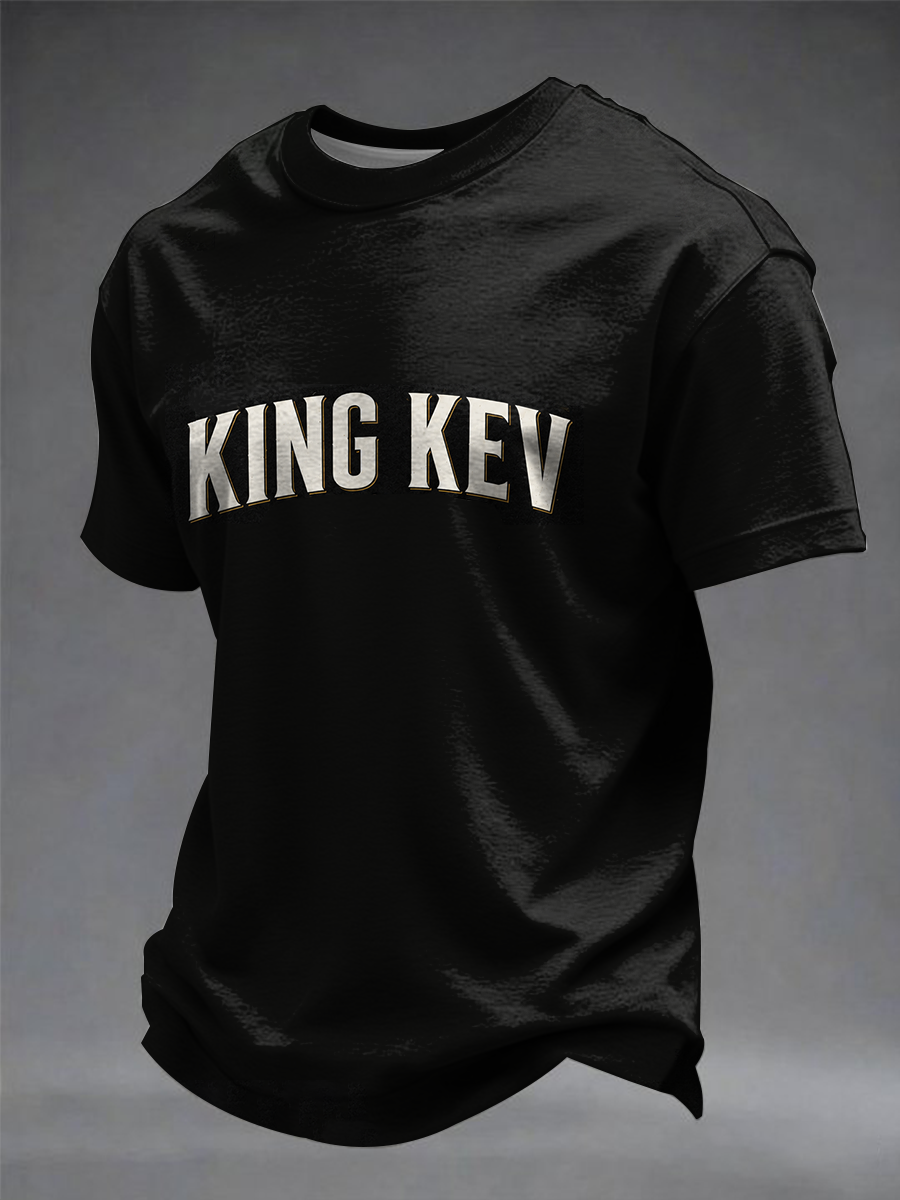 Men's England Football Lover Legend King Kev Rip Printed short sleeves t-shirt