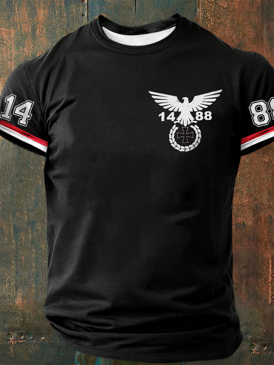 Bedrucktes Kurzarm-T-Shirt für Herren 1488 Alte Schule