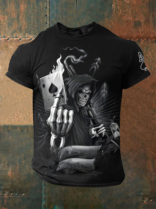 Männer Schädel Poker Spaten A T-Shirts