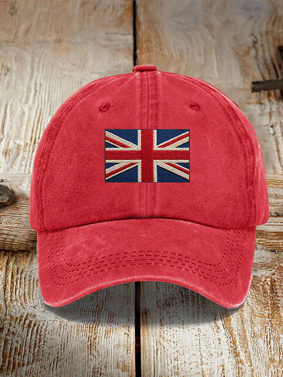Unisex UK Flag Printed Hat