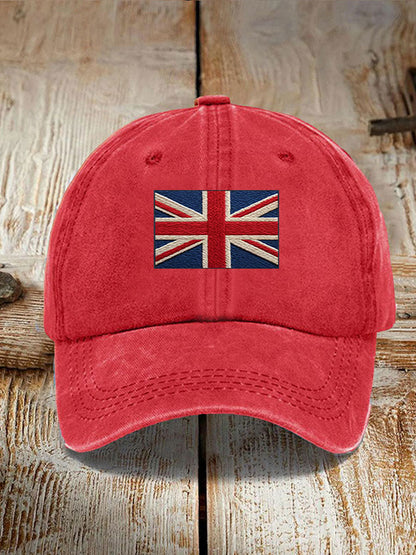 Unisex UK Flag Printed Hat