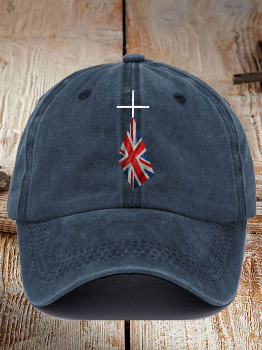 Unisex UK Flag Printed Hat