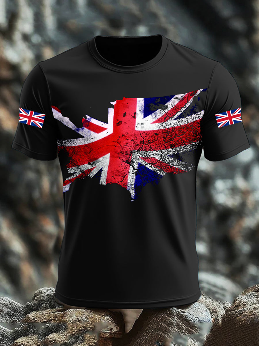 Men's UK Flag Printed T-shirt