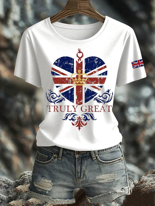 Women's British short-sleeved T-shirt