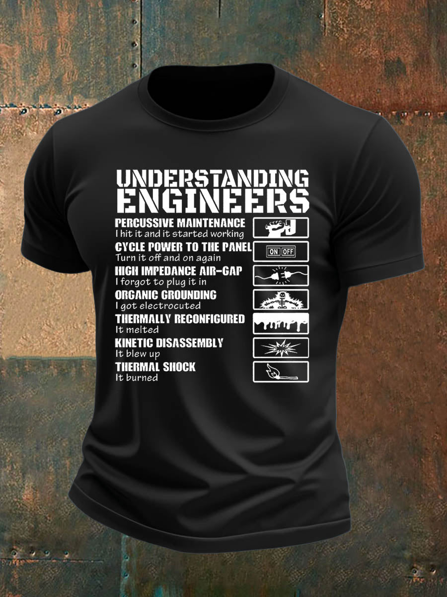 Men's british veteran imitation cotton short-sleeved T-shirt