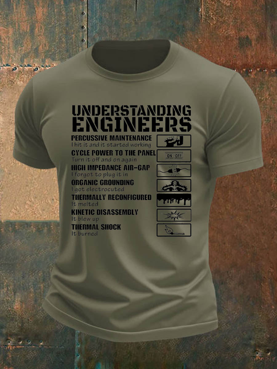 Men's british veteran imitation cotton short-sleeved T-shirt