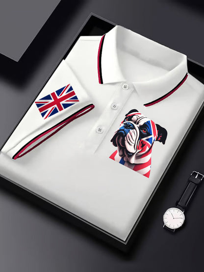 Men's Vintage England Flag Casual Shirt