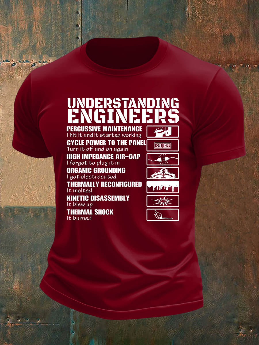 Men's british veteran imitation cotton short-sleeved T-shirt