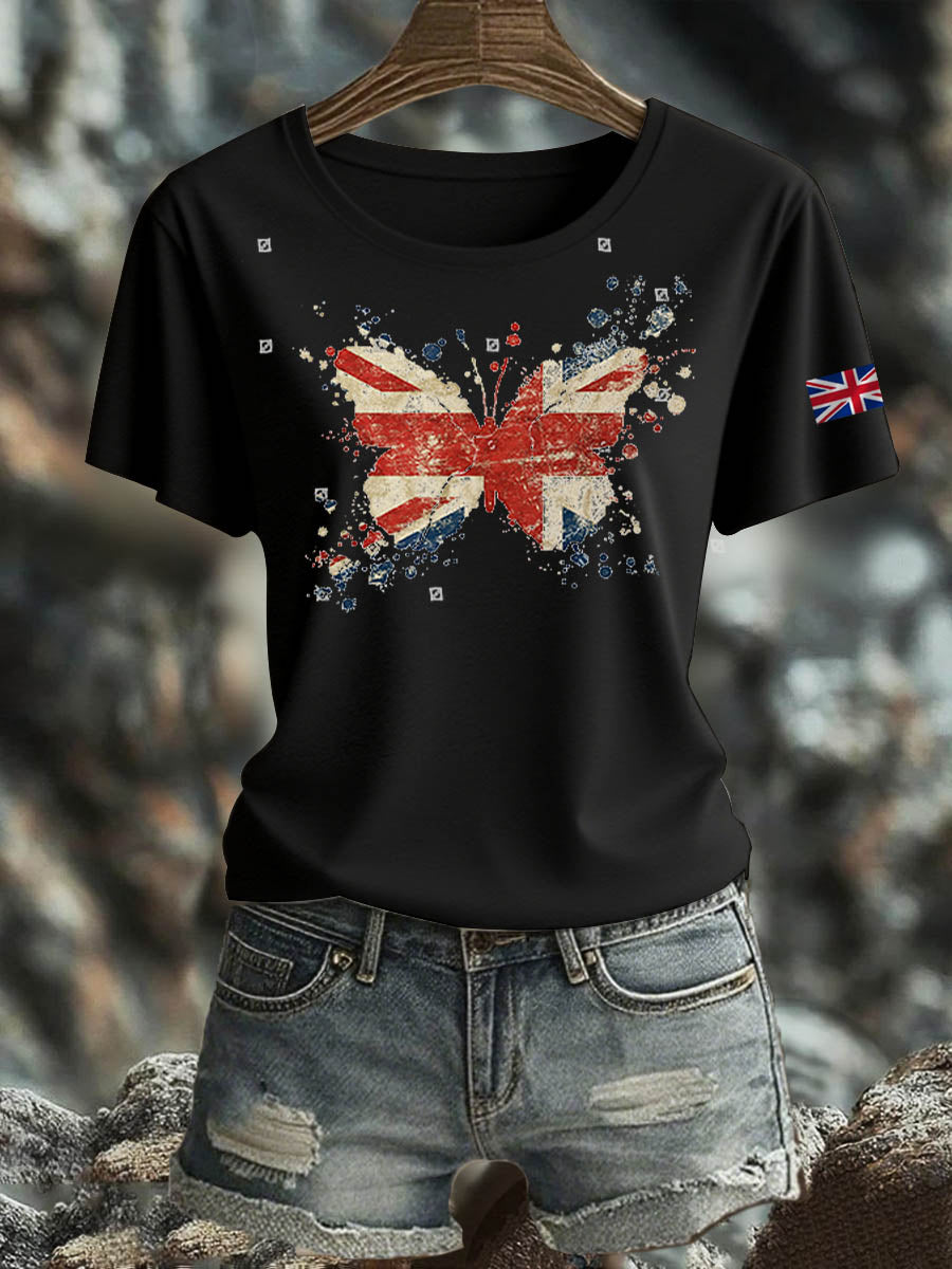Women's British short-sleeved T-shirt