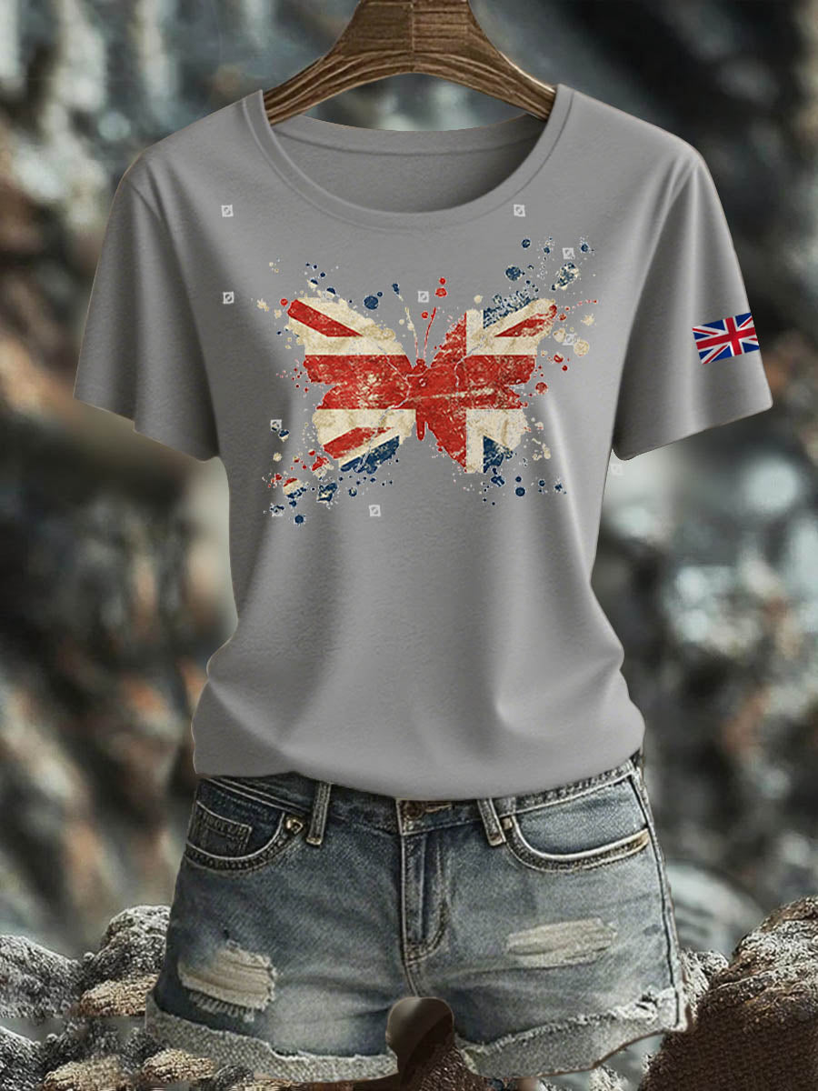 Women's British short-sleeved T-shirt