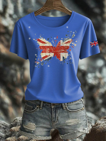 Women's British short-sleeved T-shirt