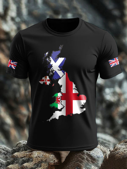 Men's UK Flag Printed T-shirt