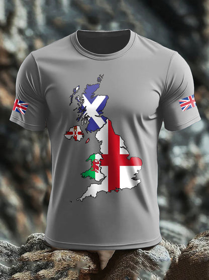 Men's UK Flag Printed T-shirt