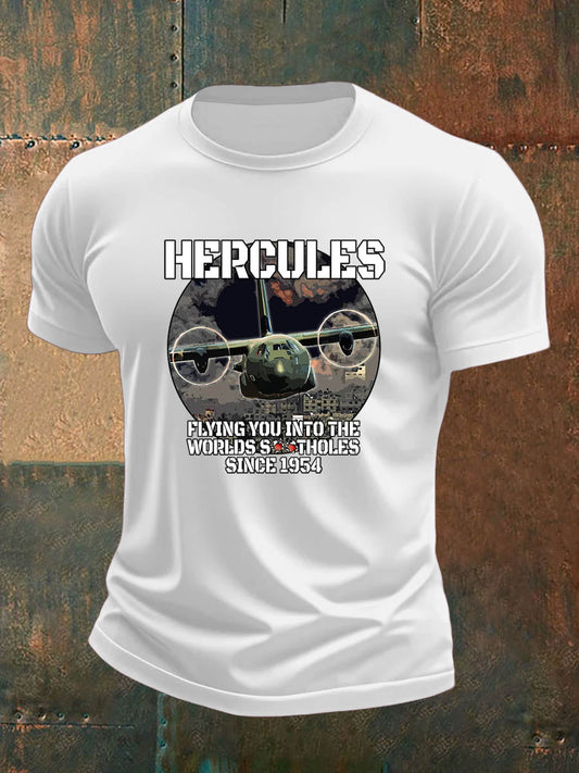 Men's british veteran imitation cotton short-sleeved T-shirt