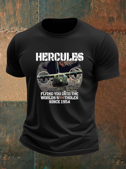 Men's british veteran imitation cotton short-sleeved T-shirt