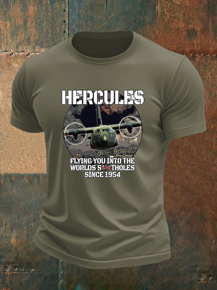 Men's british veteran imitation cotton short-sleeved T-shirt