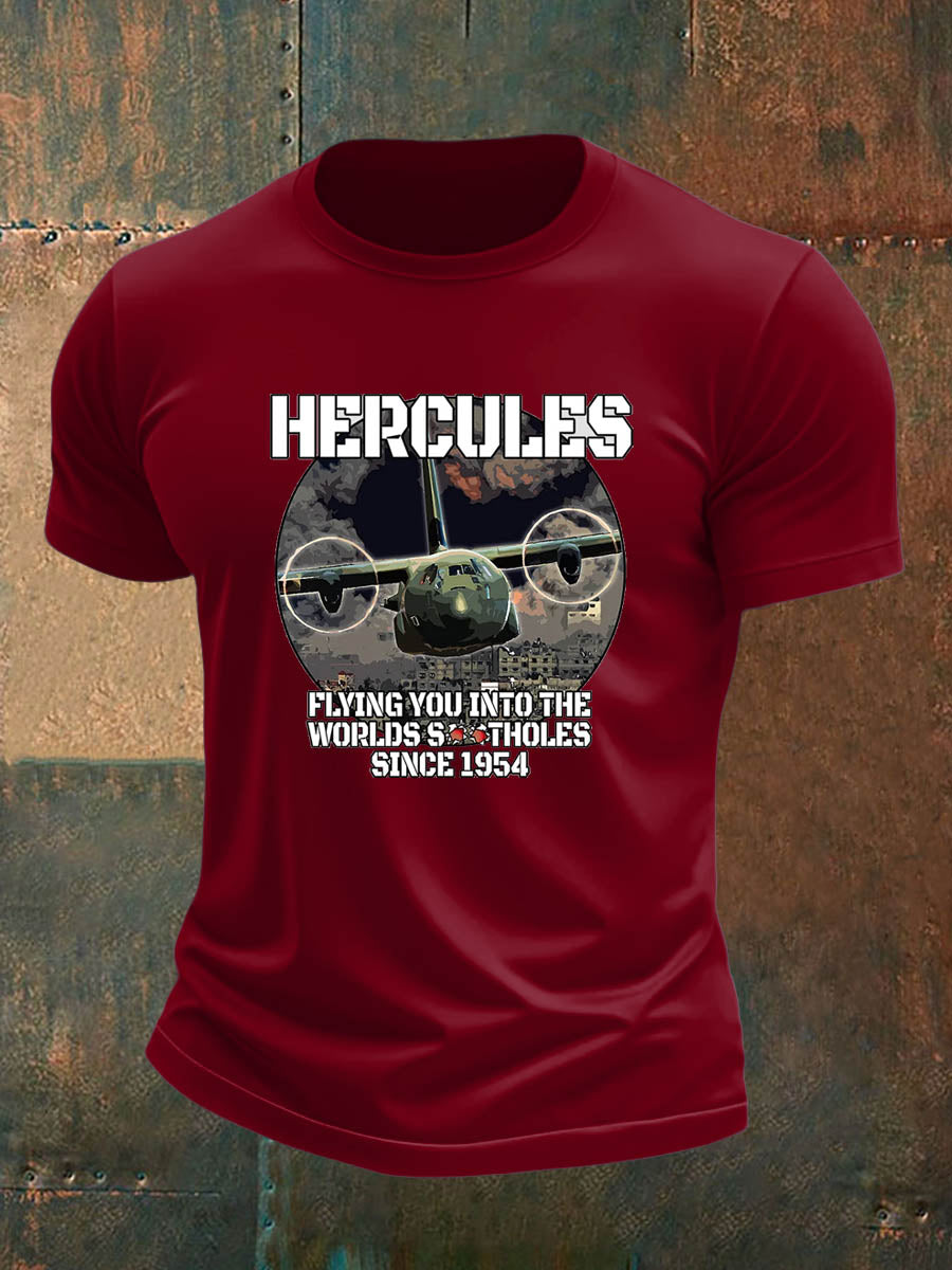 Men's british veteran imitation cotton short-sleeved T-shirt