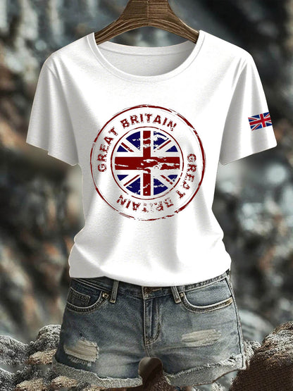 Women's British short-sleeved T-shirt