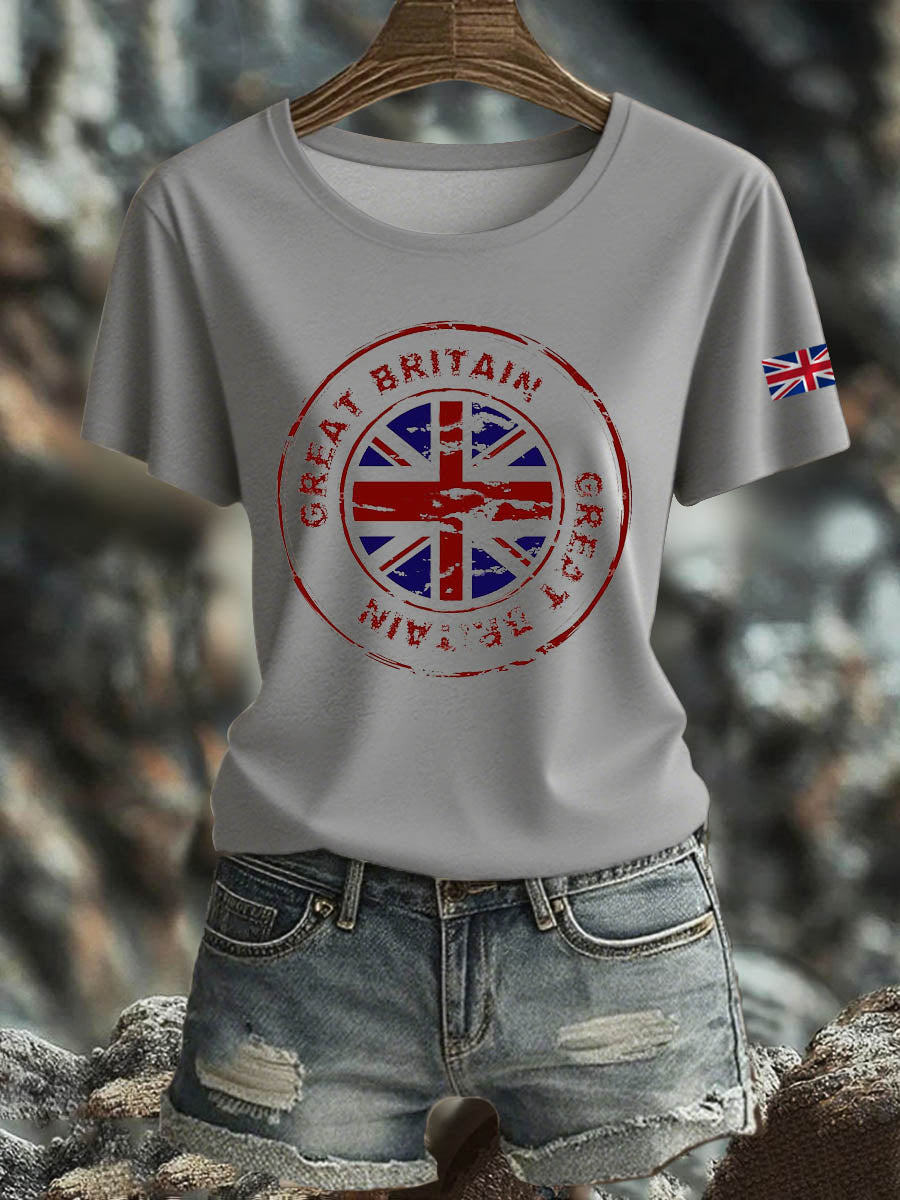 Women's British short-sleeved T-shirt
