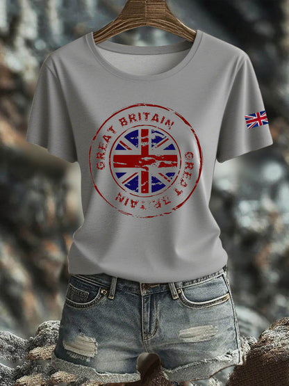 Women's British short-sleeved T-shirt