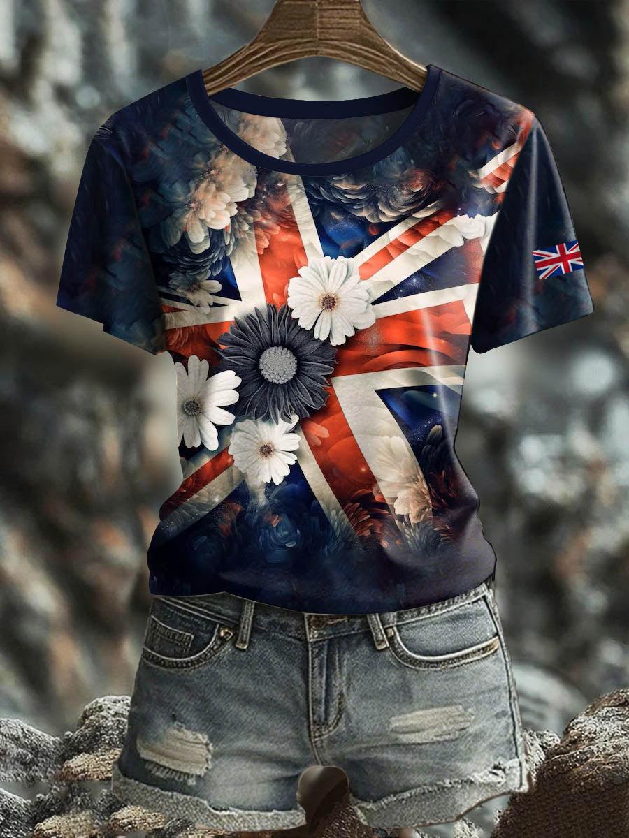 Women's British short-sleeved T-shirt