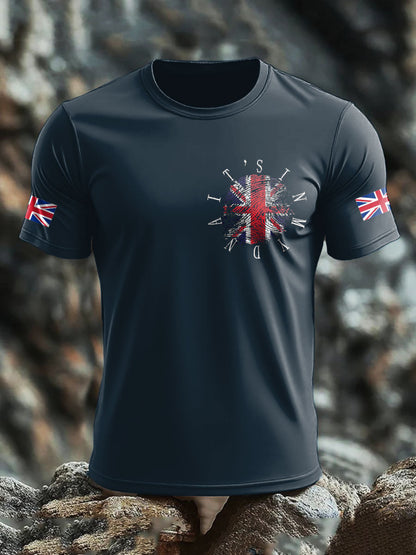 Men's UK Flag Printed T-shirt