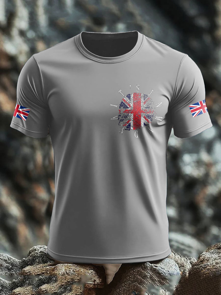Men's UK Flag Printed T-shirt