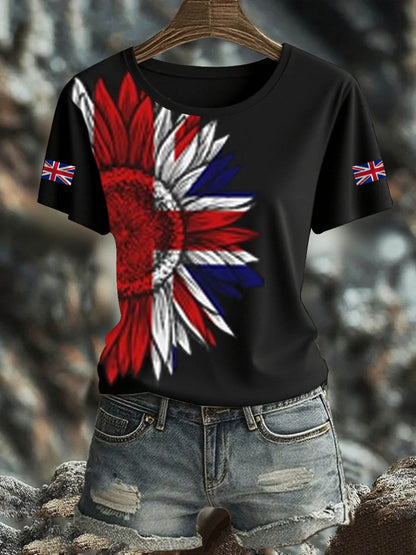 Women's British short-sleeved T-shirt