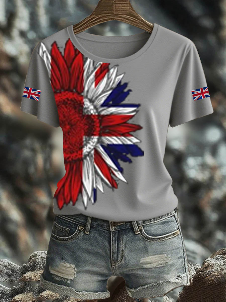 Women's British short-sleeved T-shirt