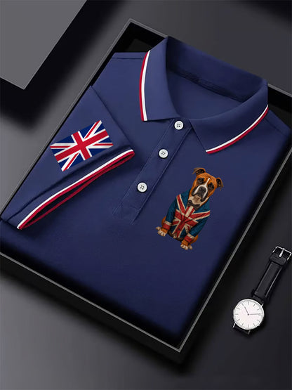 Men's Vintage England Flag Casual Shirt