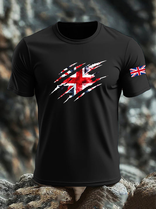 Men's UK Flag Printed T-shirt