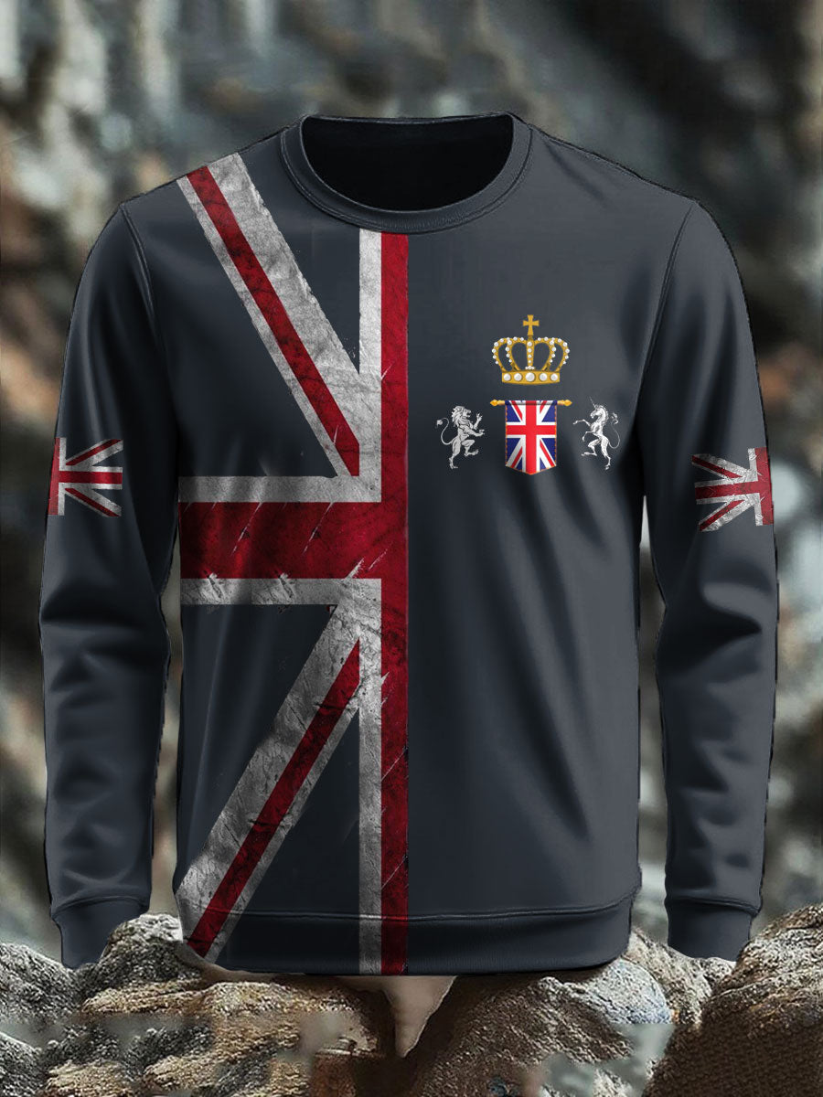 Men's UK Flag Printed Sweatshirt