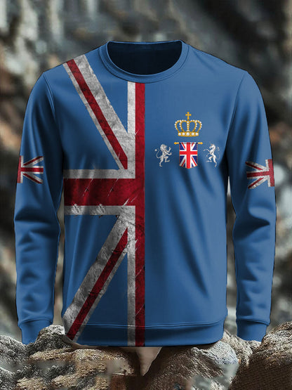 Men's UK Flag Printed Sweatshirt