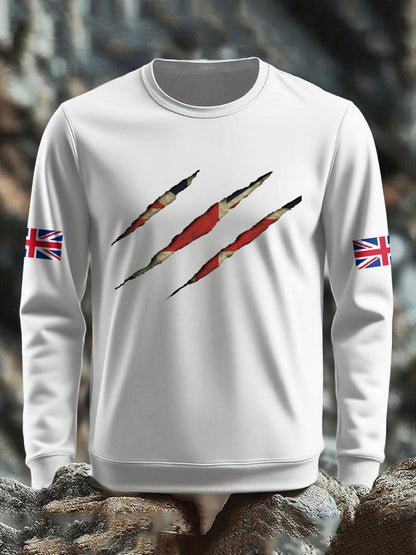 Men's UK Flag Printed Sweatshirt