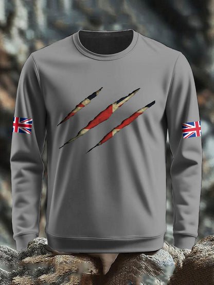 Men's UK Flag Printed Sweatshirt