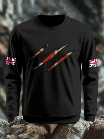 Men's UK Flag Printed Sweatshirt