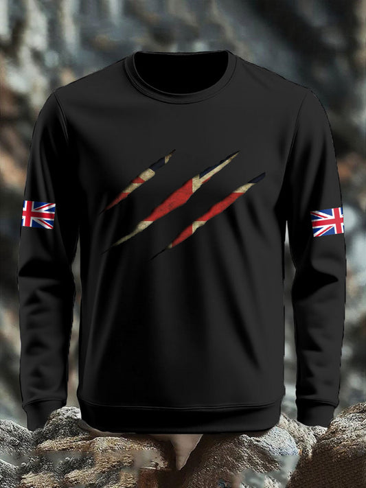 Men's UK Flag Printed Sweatshirt