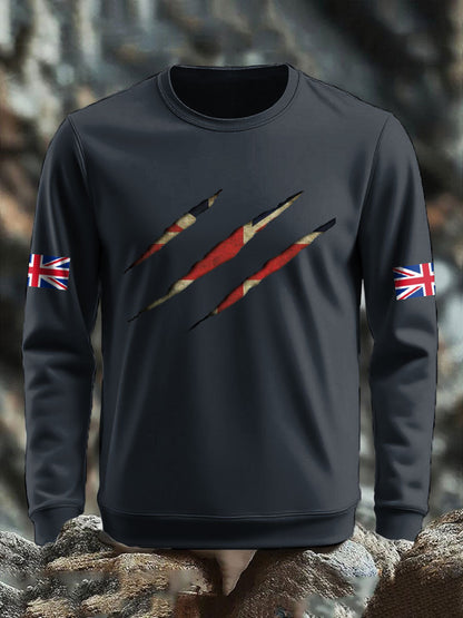 Men's UK Flag Printed Sweatshirt