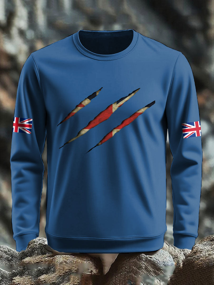 Men's UK Flag Printed Sweatshirt