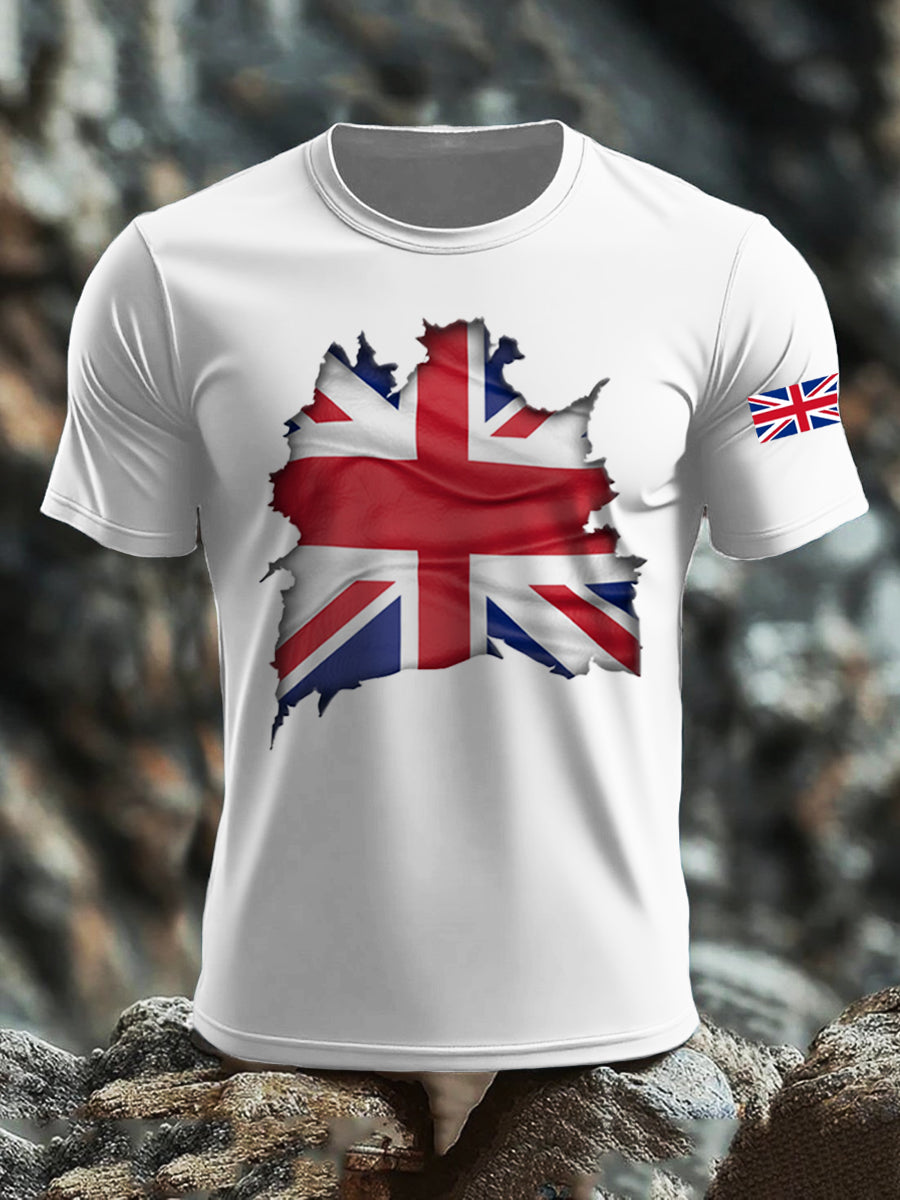Men's UK Flag Printed T-shirt