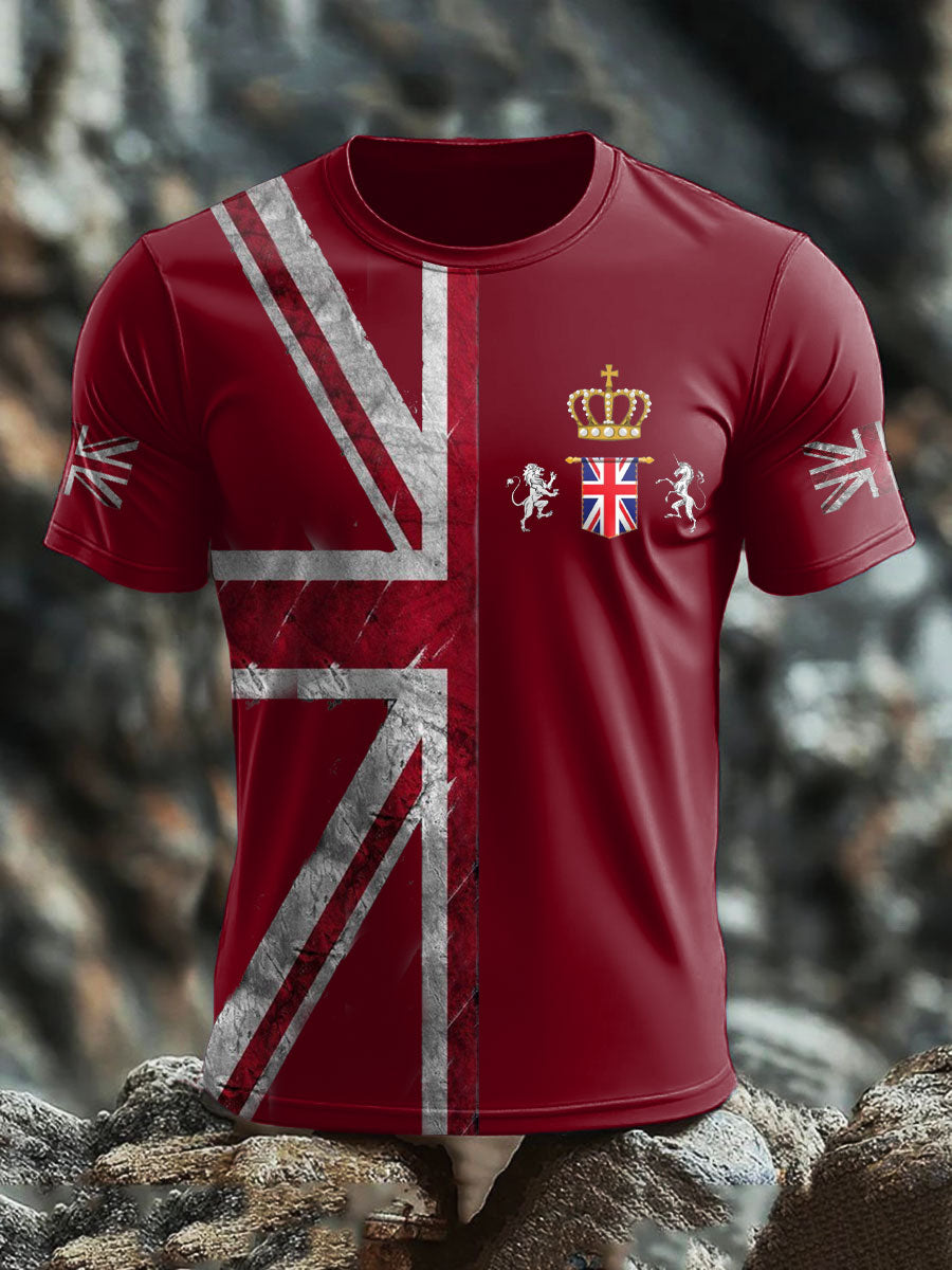 Men's UK Flag Printed T-shirt