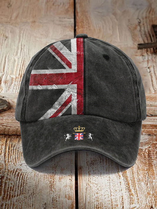 Unisex UK Flag Print Hat