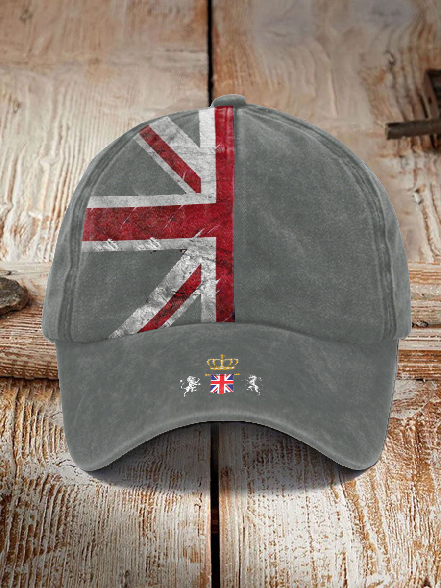 Unisex UK Flag Print Hat