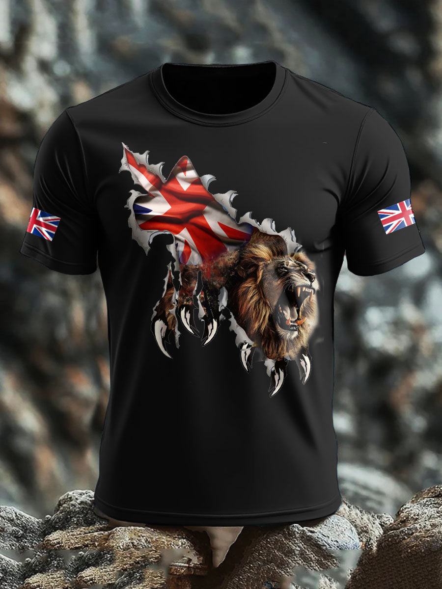 Men's UK Flag Printed T-shirt