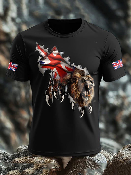 Men's UK Flag Printed T-shirt
