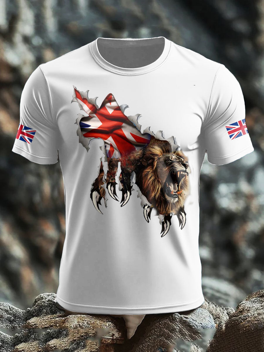 Men's UK Flag Printed T-shirt