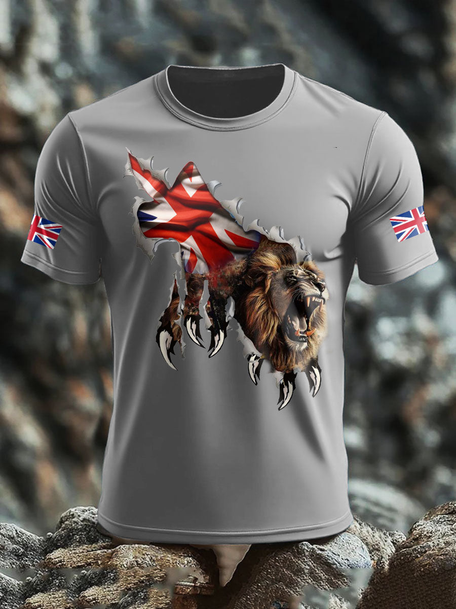 Men's UK Flag Printed T-shirt