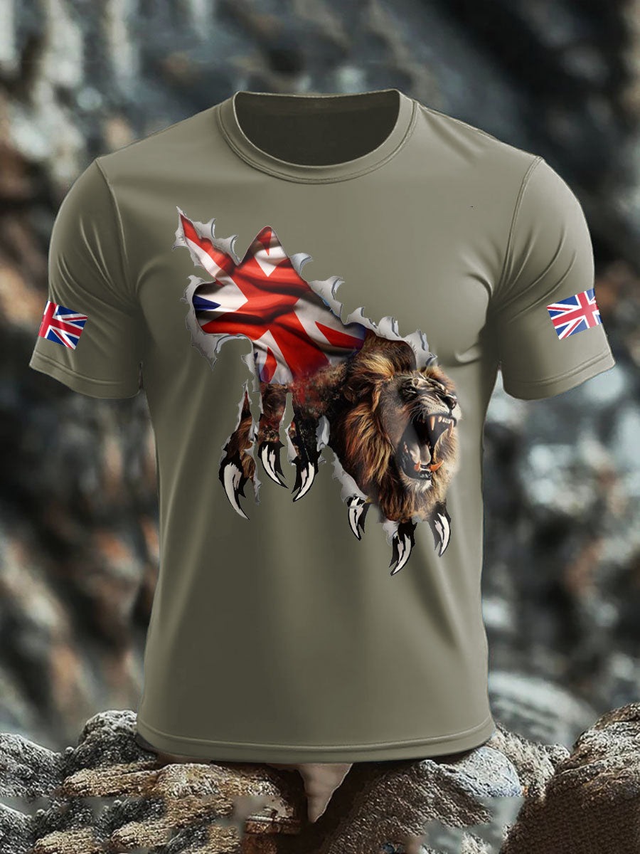 Men's UK Flag Printed T-shirt